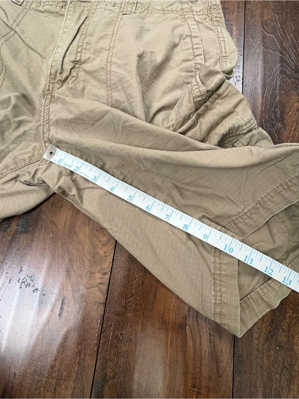 GOODFELLOW & CO. Men’s Beige Cargo Shorts Canvas 100% Cotton Size 32